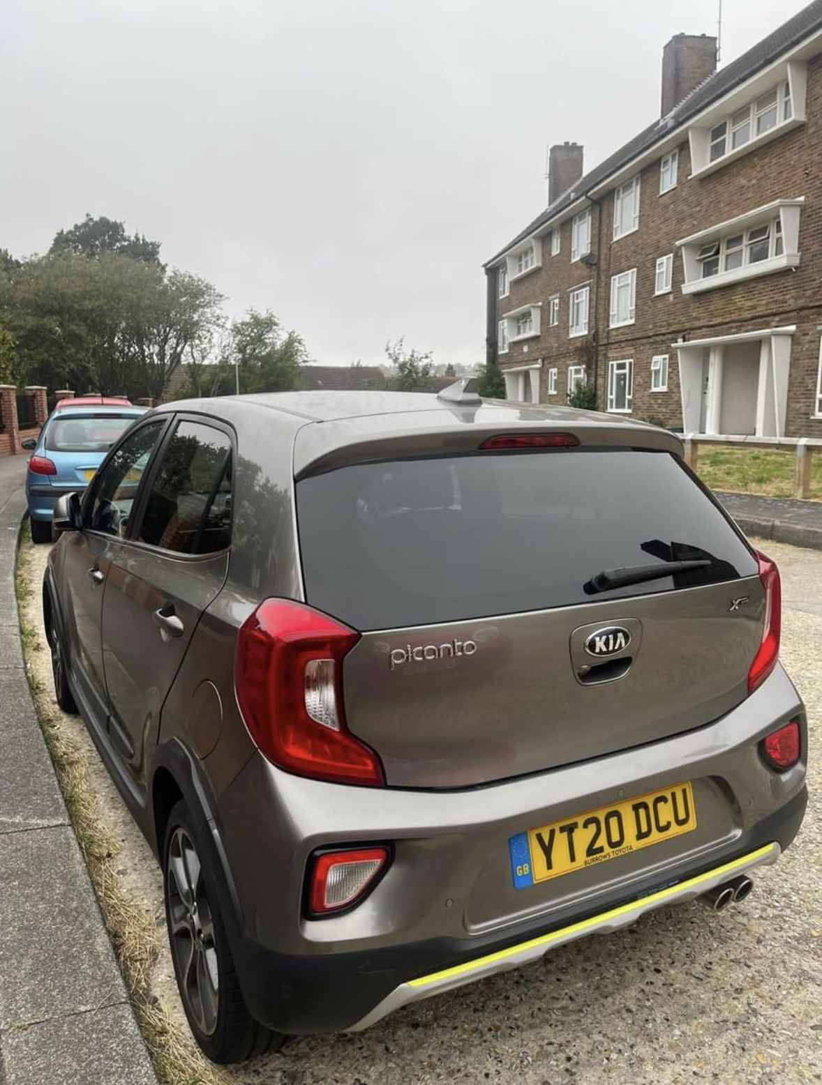 Photograph of YT20 DCU - a Grey Kia Picanto parked in Hollingdean by a non-resident and stored here whilst a dodgy car dealer attempts to sell it. The fifth of five photographs supplied by the residents of Hollingdean.