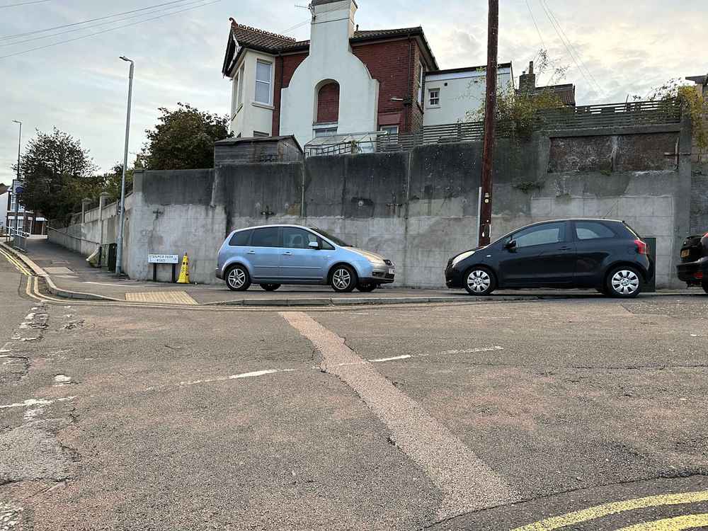 Photograph of YX07 OBM - a Silver Ford Focus C-Max parked in Hollingdean by a non-resident. The third of four photographs supplied by the residents of Hollingdean.