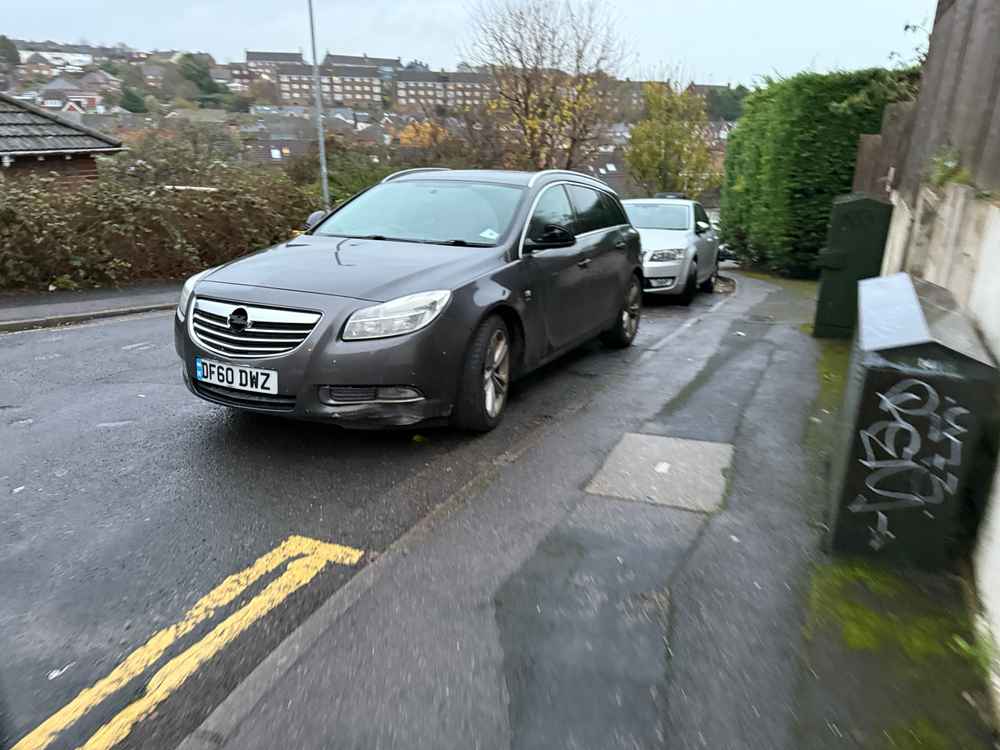 Photograph of DF60 DWZ - a Grey Vauxhall Insignia parked in Hollingdean by a non-resident. The twentieth of twenty-one photographs supplied by the residents of Hollingdean.