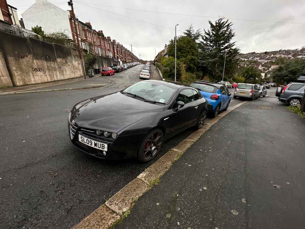 Photograph of SL09 WUB - a Black Alfa Romeo Brera parked in Hollingdean by a non-resident. The twelfth of twenty-six photographs supplied by the residents of Hollingdean.