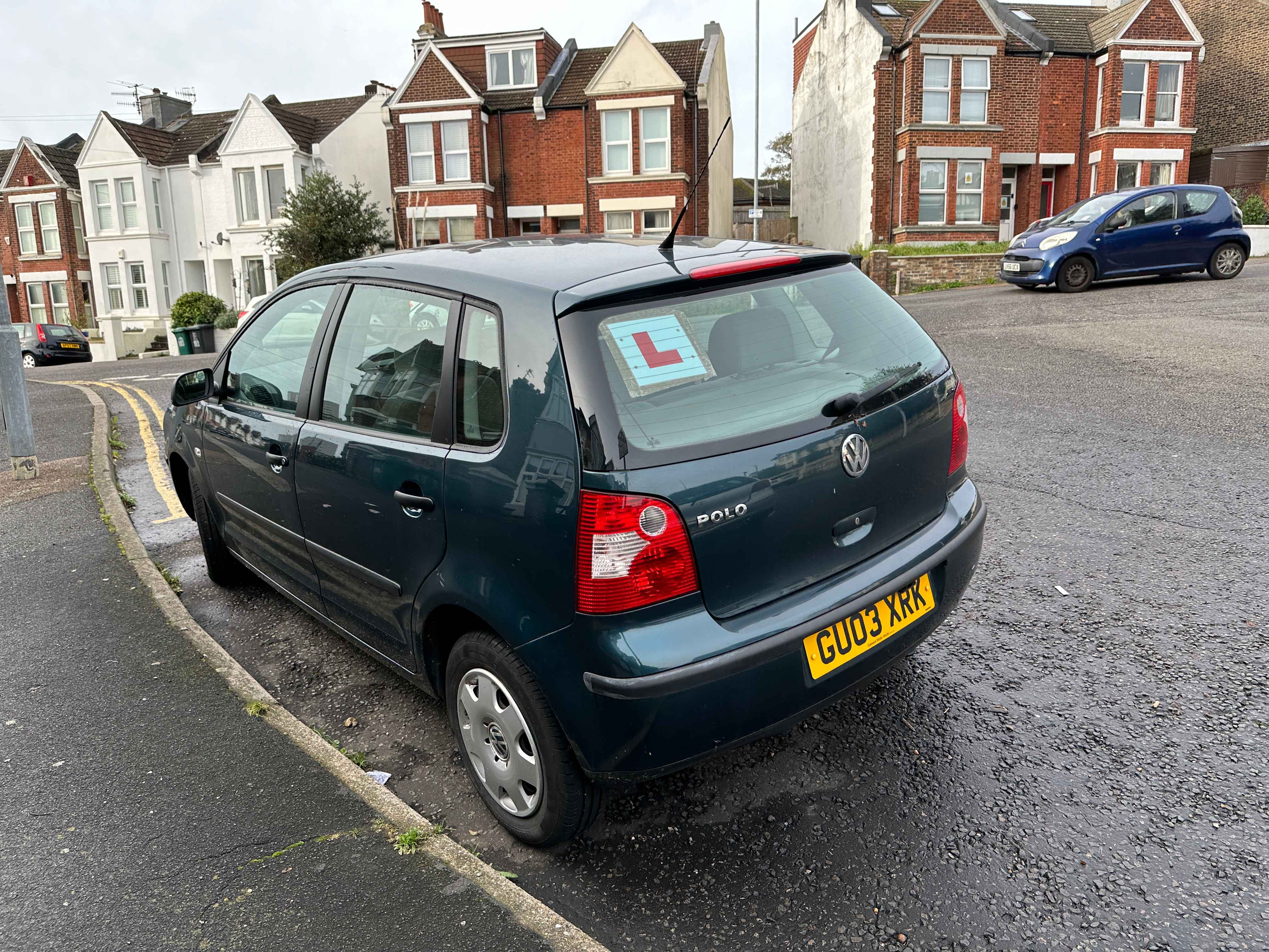 Photograph of GU03 XRK - a Green Volkswagen Polo parked in Hollingdean by a non-resident. The fourth of eight photographs supplied by the residents of Hollingdean.