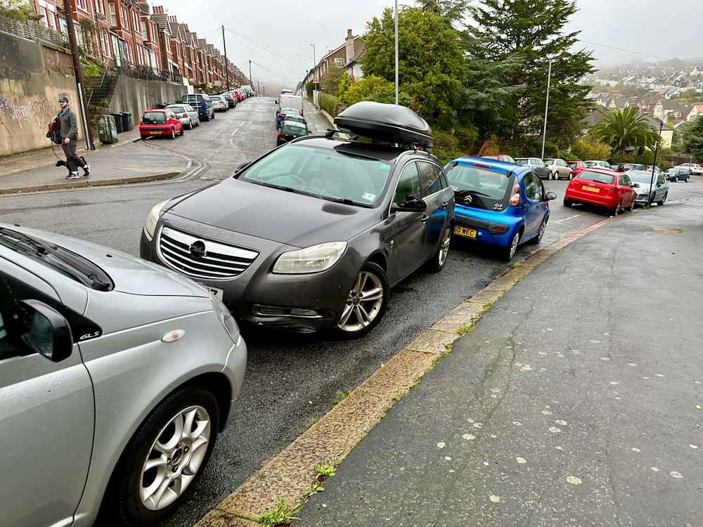Photograph of DF60 DWZ - a Grey Vauxhall Insignia parked in Hollingdean by a non-resident. The fourth of twenty-seven photographs supplied by the residents of Hollingdean.