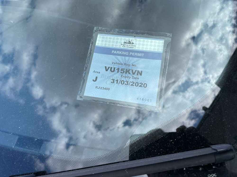 Photograph of VU15 KNV - a Black Alfa Romeo Giulietta parked in Hollingdean by a non-resident. The first of thirty-four photographs supplied by the residents of Hollingdean.