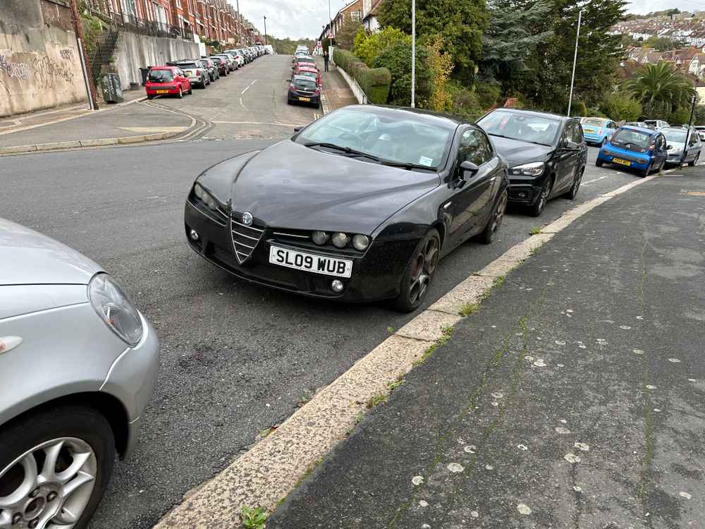 Photograph of SL09 WUB - a Black Alfa Romeo Brera parked in Hollingdean by a non-resident. The ninth of twenty-six photographs supplied by the residents of Hollingdean.