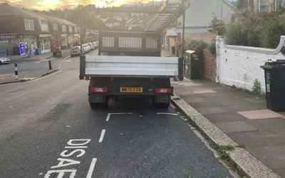WM70 EOX, a White Ford Transit Leader parked in Hollingdean