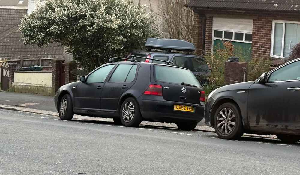 Photograph of LS52 YKN - a Black Volkswagen Golf parked in Hollingdean by a non-resident. The thirteenth of thirteen photographs supplied by the residents of Hollingdean.