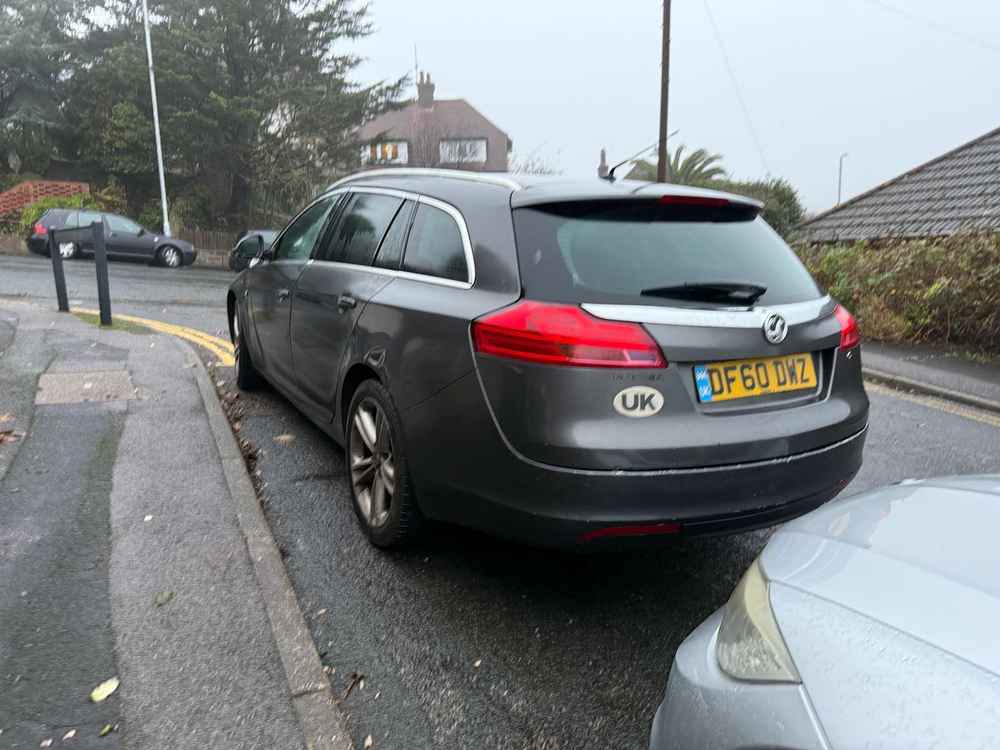 Photograph of DF60 DWZ - a Grey Vauxhall Insignia parked in Hollingdean by a non-resident. The twenty-first of twenty-seven photographs supplied by the residents of Hollingdean.