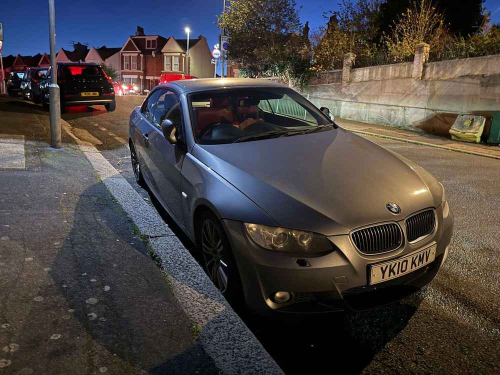 Photograph of YK10 KMV - a Silver BMW 3 Series parked in Hollingdean by a non-resident. The sixth of thirteen photographs supplied by the residents of Hollingdean.