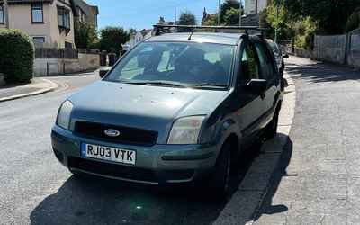 RJ03 VTK, a Green Ford Fusion parked in Hollingdean