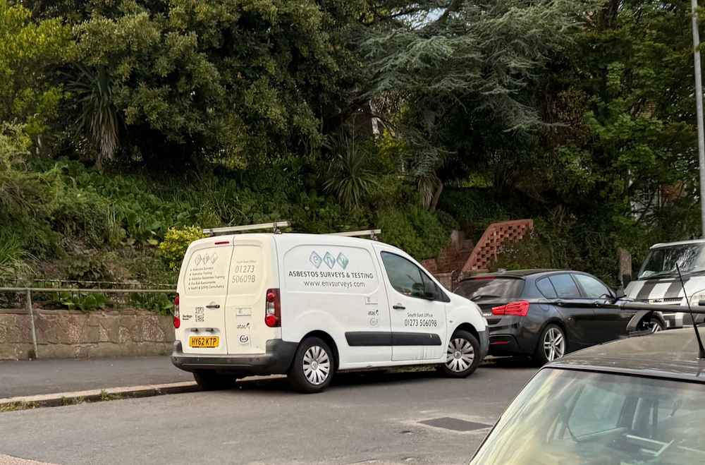 Photograph of HY62 KTP - a White Citroen Berlingo parked in Hollingdean by a non-resident. The twelfth of fourteen photographs supplied by the residents of Hollingdean.