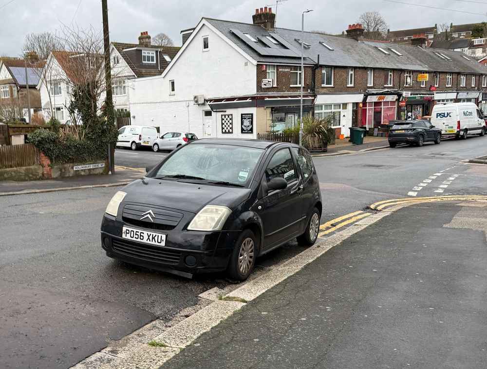 Photograph of PO56 XKU - a Black Citroen C2 parked in Hollingdean by a non-resident. The seventeenth of seventeen photographs supplied by the residents of Hollingdean.