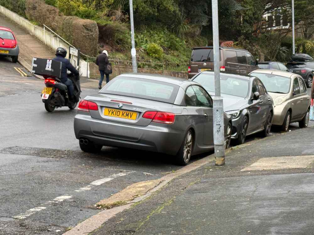 Photograph of YK10 KMV - a Silver BMW 3 Series parked in Hollingdean by a non-resident. The seventh of seven photographs supplied by the residents of Hollingdean.