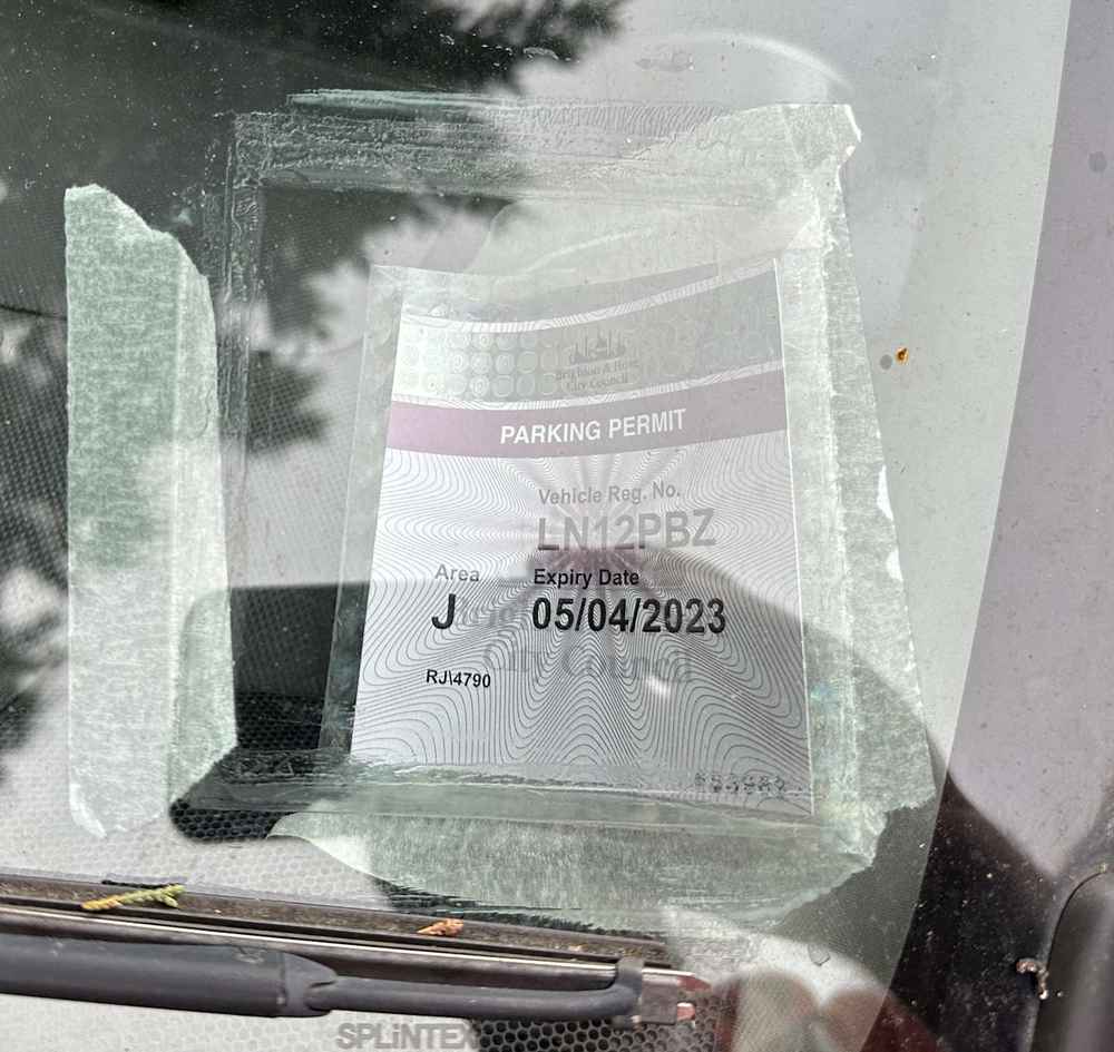 Photograph of LN12 PBZ - a Blue Peugeot 107 parked in Hollingdean by a non-resident. The first of six photographs supplied by the residents of Hollingdean.