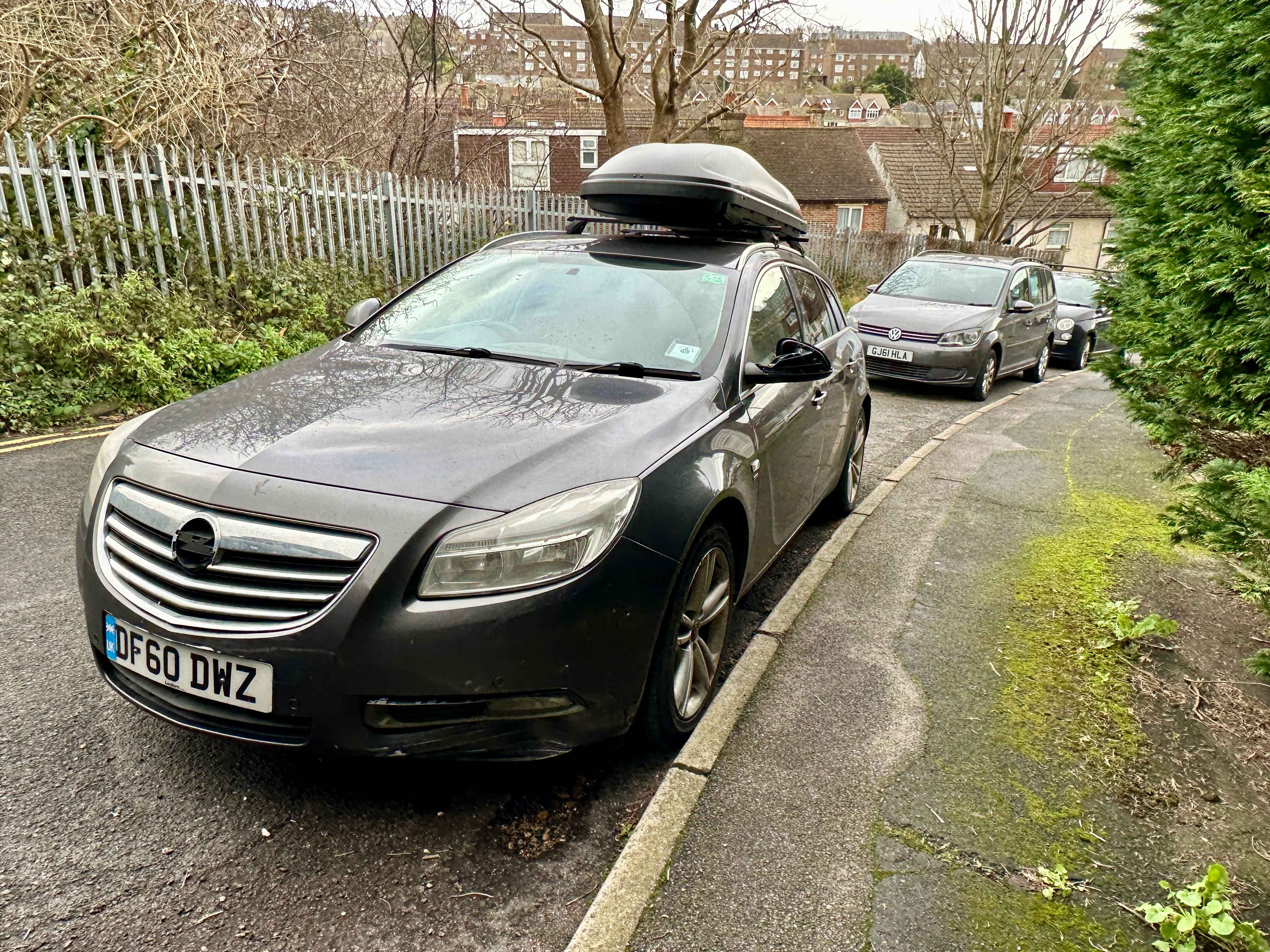 Photograph of DF60 DWZ - a Grey Vauxhall Insignia parked in Hollingdean by a non-resident. The eighth of nine photographs supplied by the residents of Hollingdean.