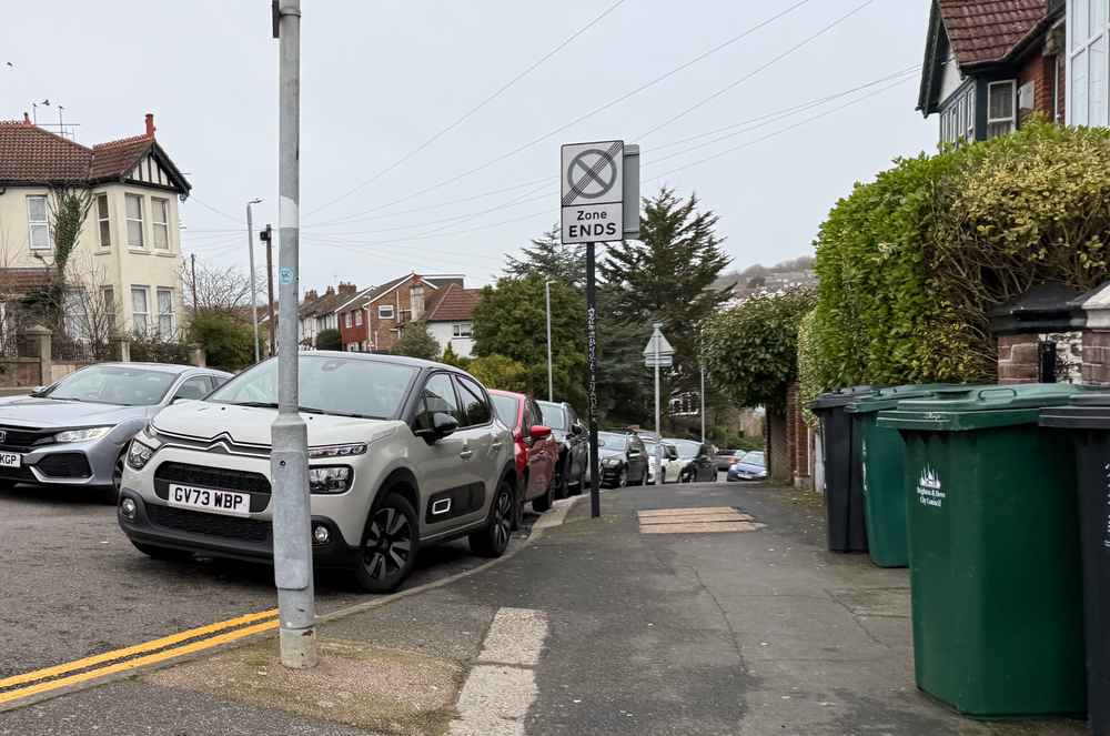 Photograph of GV73 WBP - a Grey Citroen C3 parked in Hollingdean by a non-resident who uses the local area as part of their Brighton commute. The fifteenth of fifteen photographs supplied by the residents of Hollingdean.