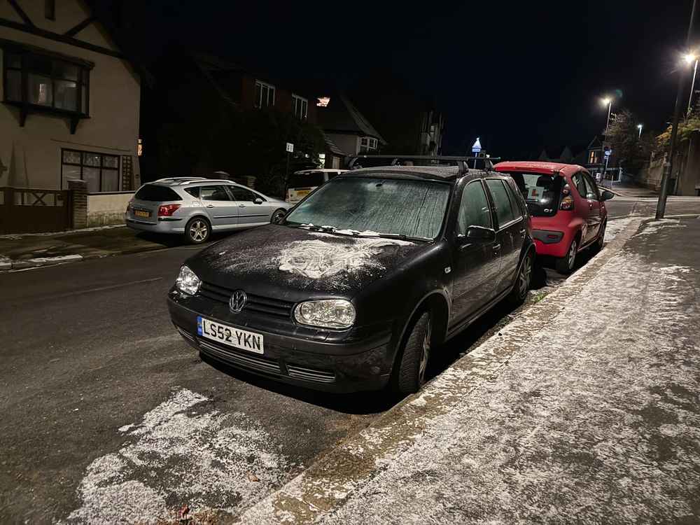 Photograph of LS52 YKN - a Black Volkswagen Golf parked in Hollingdean by a non-resident. The eleventh of twelve photographs supplied by the residents of Hollingdean.