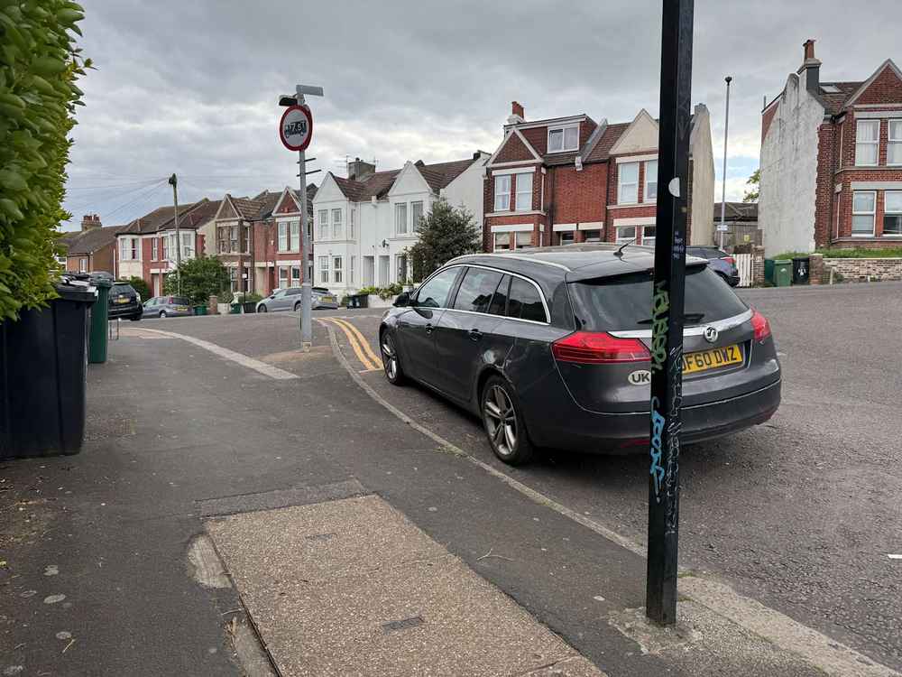 Photograph of DF60 DWZ - a Grey Vauxhall Insignia parked in Hollingdean by a non-resident. The twenty-seventh of twenty-seven photographs supplied by the residents of Hollingdean.