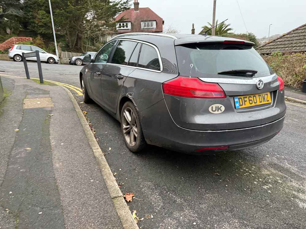 Photograph of DF60 DWZ - a Grey Vauxhall Insignia parked in Hollingdean by a non-resident. The twenty-second of twenty-two photographs supplied by the residents of Hollingdean.