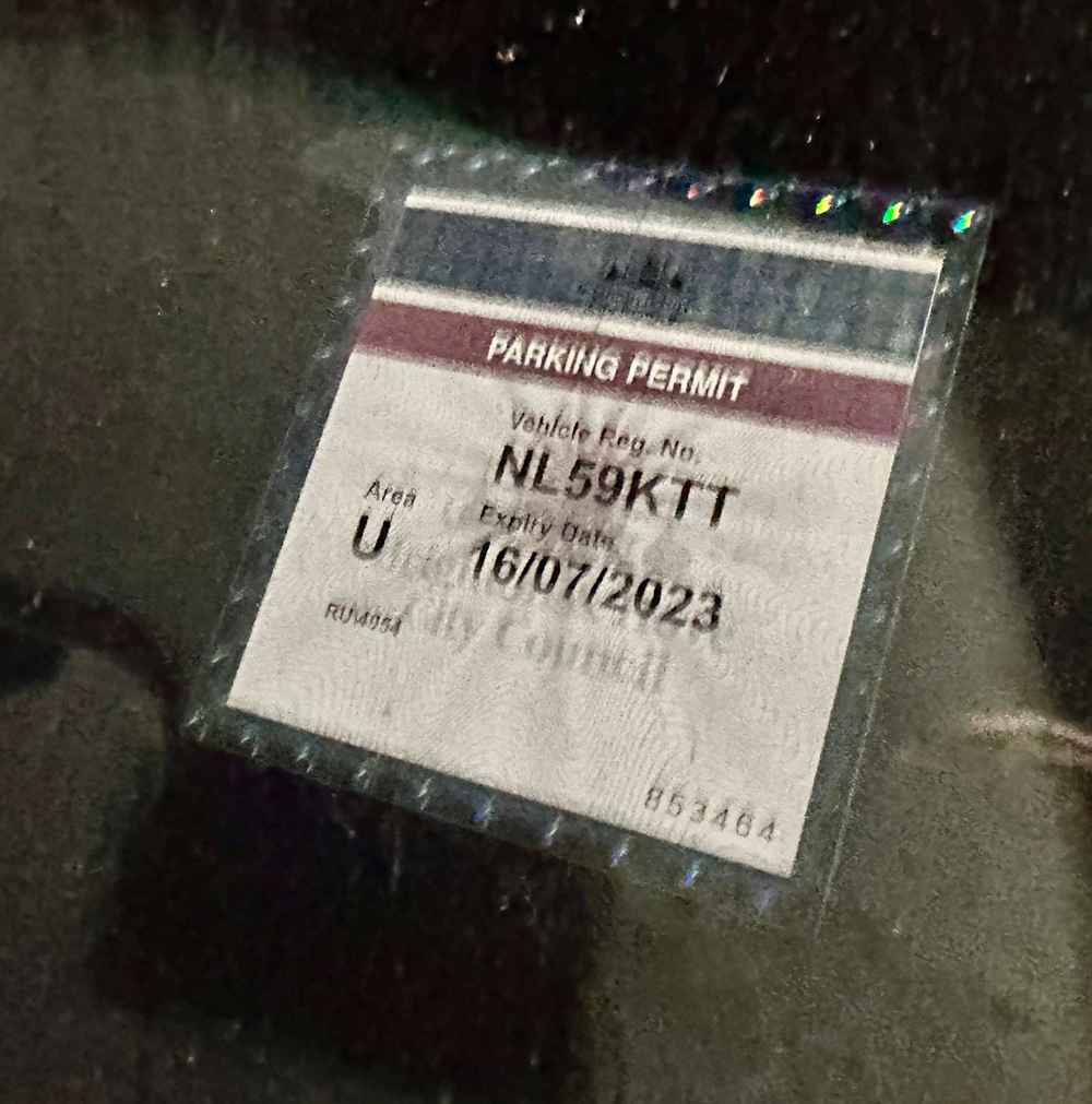 Photograph of NL59 KTT - a Black Hyundai i10 parked in Hollingdean by a non-resident. The first of three photographs supplied by the residents of Hollingdean.