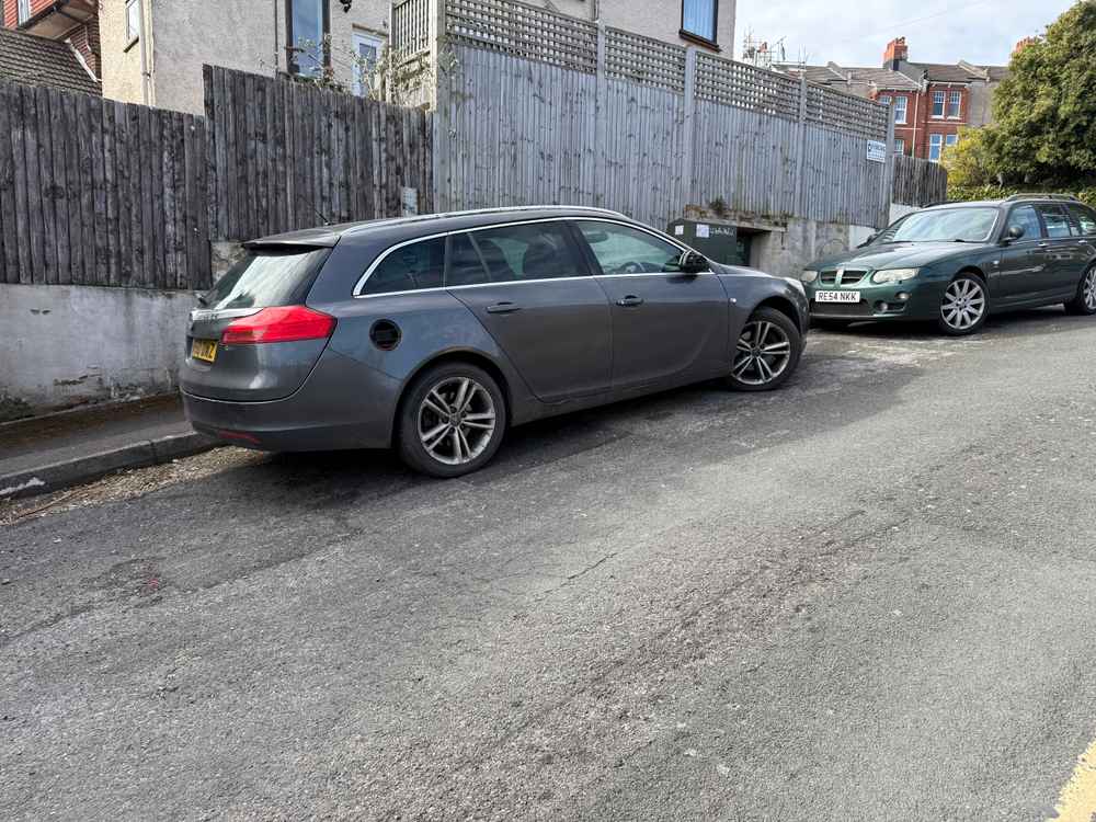 Photograph of DF60 DWZ - a Grey Vauxhall Insignia parked in Hollingdean by a non-resident. The twenty-sixth of twenty-six photographs supplied by the residents of Hollingdean.