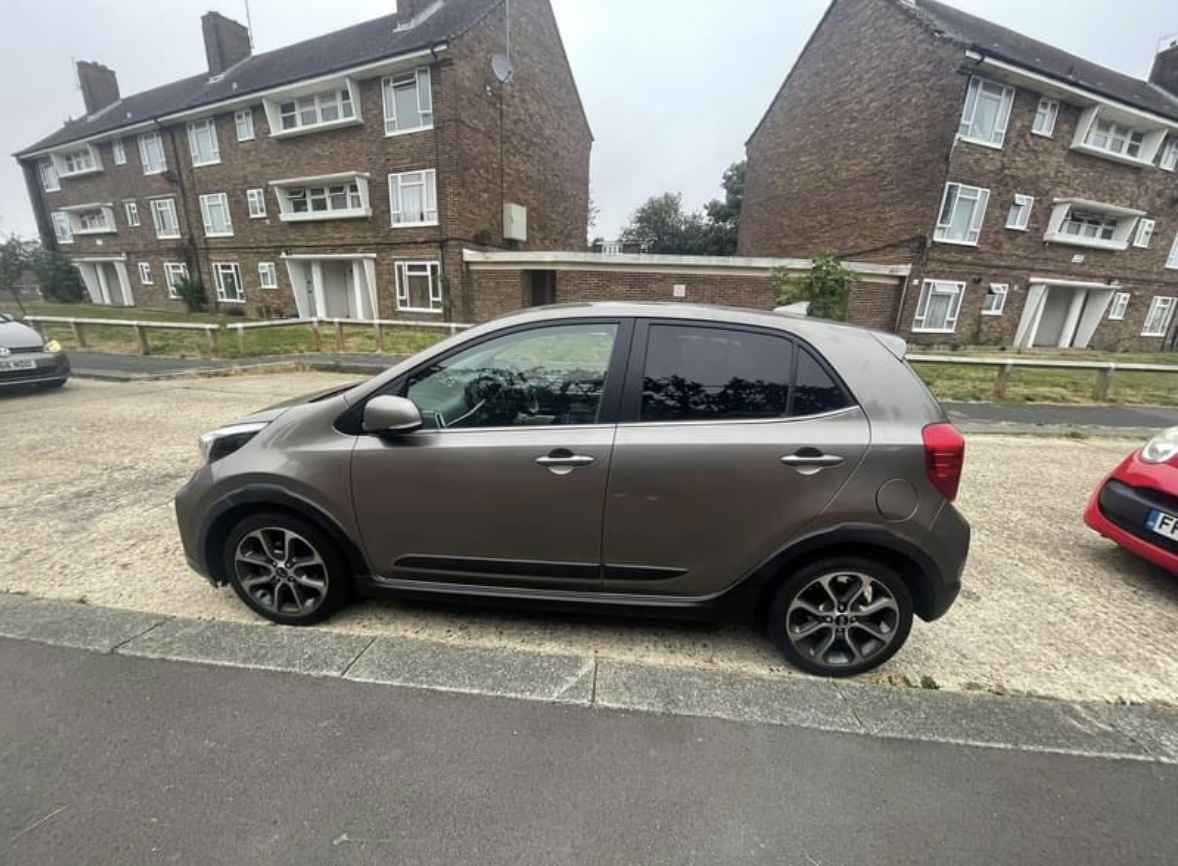 Photograph of YT20 DCU - a Grey Kia Picanto parked in Hollingdean by a non-resident and stored here whilst a dodgy car dealer attempts to sell it. The fourth of five photographs supplied by the residents of Hollingdean.