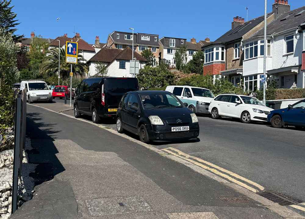 Photograph of PO56 XKU - a Black Citroen C2 parked in Hollingdean by a non-resident. The twelfth of seventeen photographs supplied by the residents of Hollingdean.