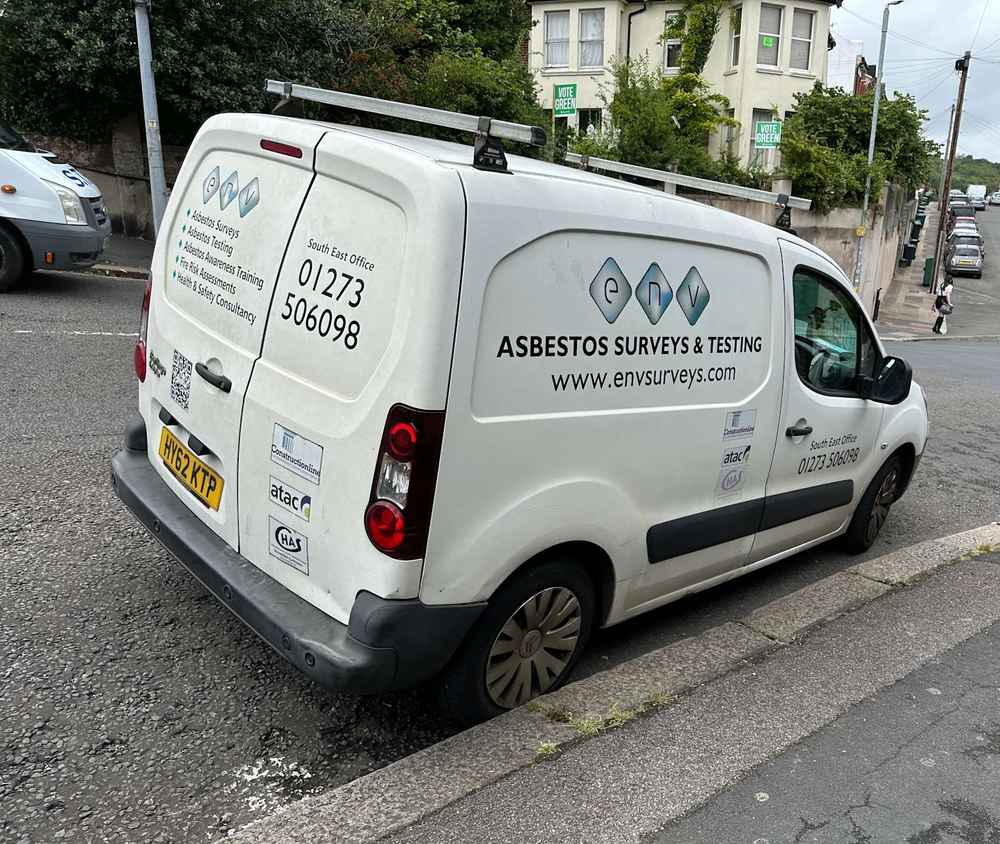 Photograph of HY62 KTP - a White Citroen Berlingo parked in Hollingdean by a non-resident. The ninth of fourteen photographs supplied by the residents of Hollingdean.
