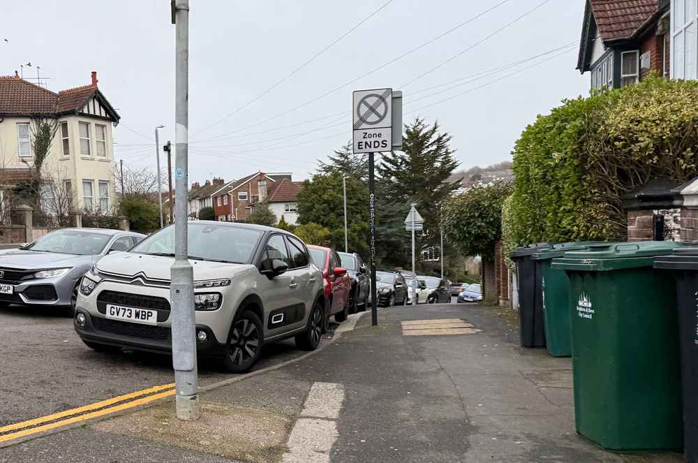 Photograph of GV73 WBP - a Grey Citroen C3 parked in Hollingdean by a non-resident who uses the local area as part of their Brighton commute. The fifteenth of twenty-five photographs supplied by the residents of Hollingdean.