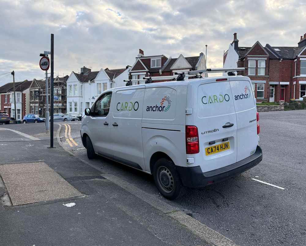 Photograph of CA74 HJN - a White Citroen Dispatch parked in Hollingdean by a non-resident. 