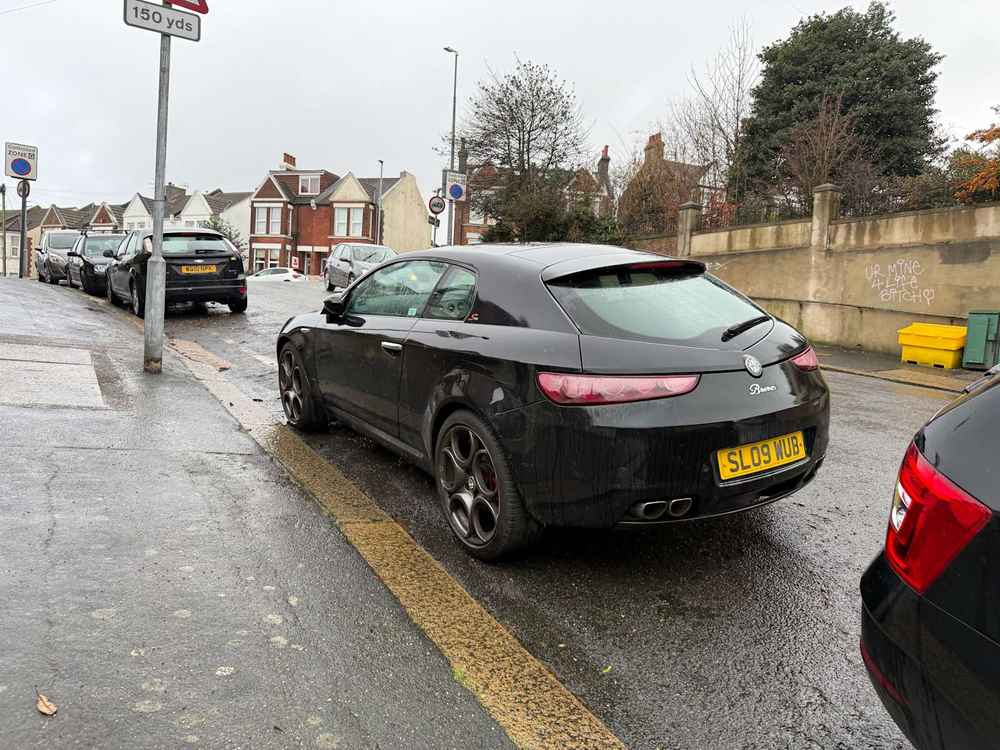 Photograph of SL09 WUB - a Black Alfa Romeo Brera parked in Hollingdean by a non-resident. The forty-first of forty-five photographs supplied by the residents of Hollingdean.