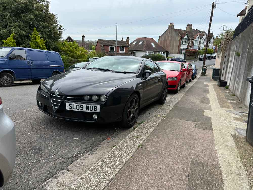 Photograph of SL09 WUB - a Black Alfa Romeo Brera parked in Hollingdean by a non-resident. The nineteenth of twenty-six photographs supplied by the residents of Hollingdean.
