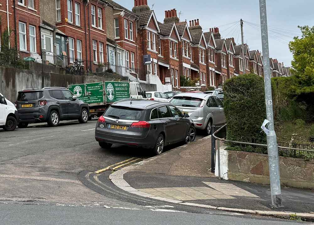 Photograph of DF60 DWZ - a Grey Vauxhall Insignia parked in Hollingdean by a non-resident. The twenty-sixth of twenty-seven photographs supplied by the residents of Hollingdean.