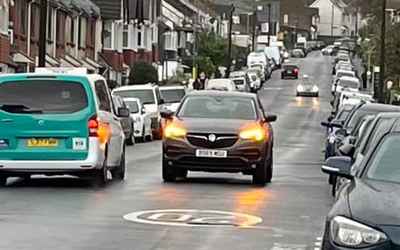 DS69 MGU, a Gold Vauxhall Grandland parked in Hollingdean