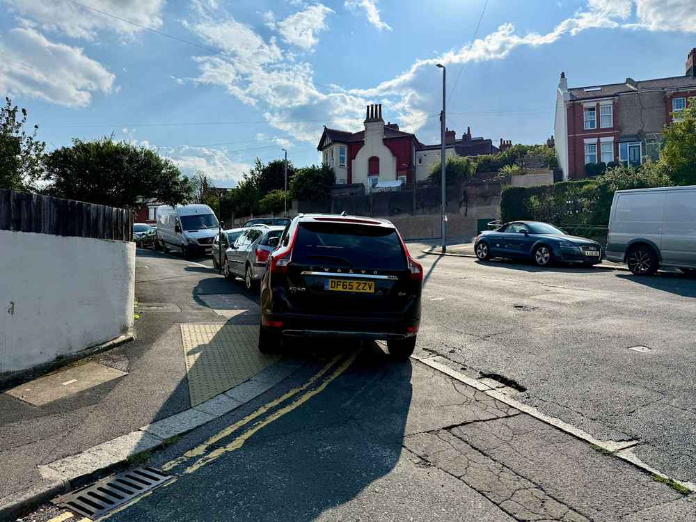 Photograph of DF65 ZZV - a Black Volvo XC60 parked in Hollingdean by a non-resident. The tenth of eleven photographs supplied by the residents of Hollingdean.