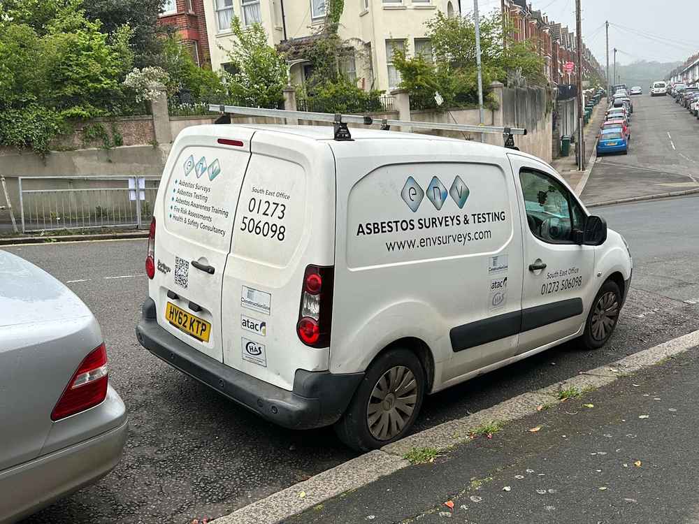 Photograph of HY62 KTP - a White Citroen Berlingo parked in Hollingdean by a non-resident. The seventh of fourteen photographs supplied by the residents of Hollingdean.