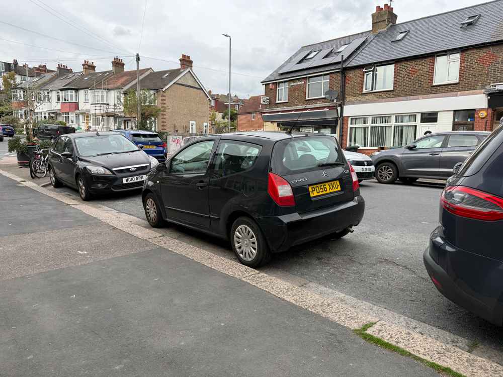Photograph of PO56 XKU - a Black Citroen C2 parked in Hollingdean by a non-resident. The fourteenth of fourteen photographs supplied by the residents of Hollingdean.