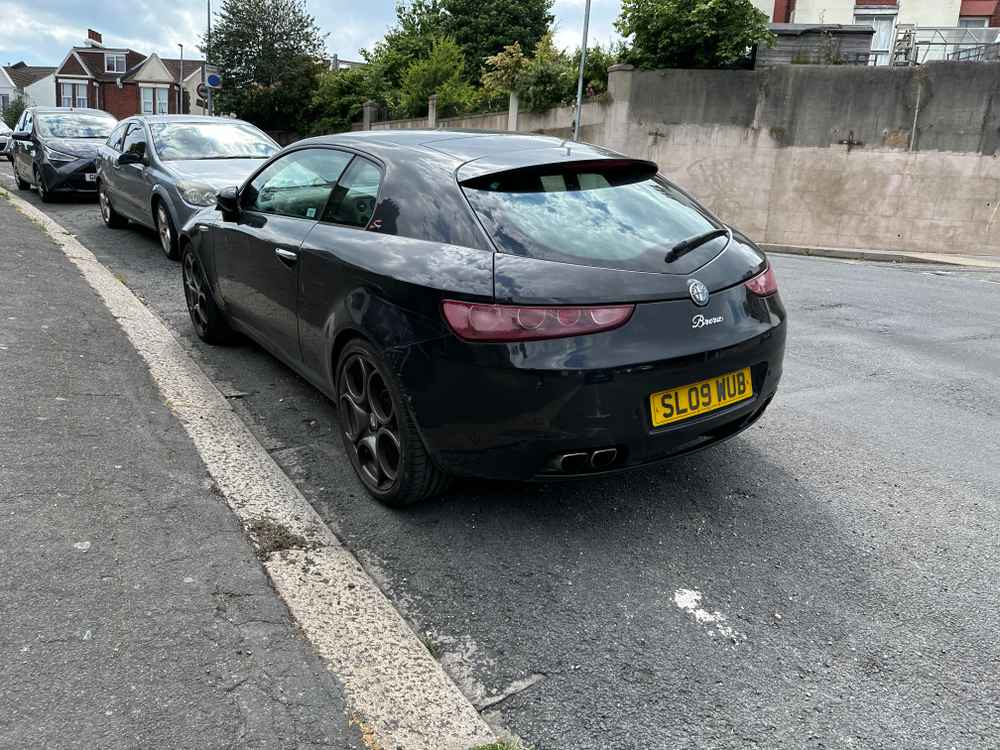 Photograph of SL09 WUB - a Black Alfa Romeo Brera parked in Hollingdean by a non-resident. The twenty-first of twenty-six photographs supplied by the residents of Hollingdean.
