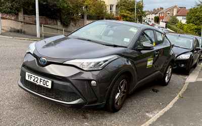 YF22 FOC, a Grey Toyota C-HR parked in Hollingdean