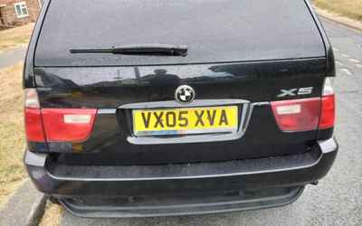 VX05 XVA, a Black BMW X5 parked in Hollingdean