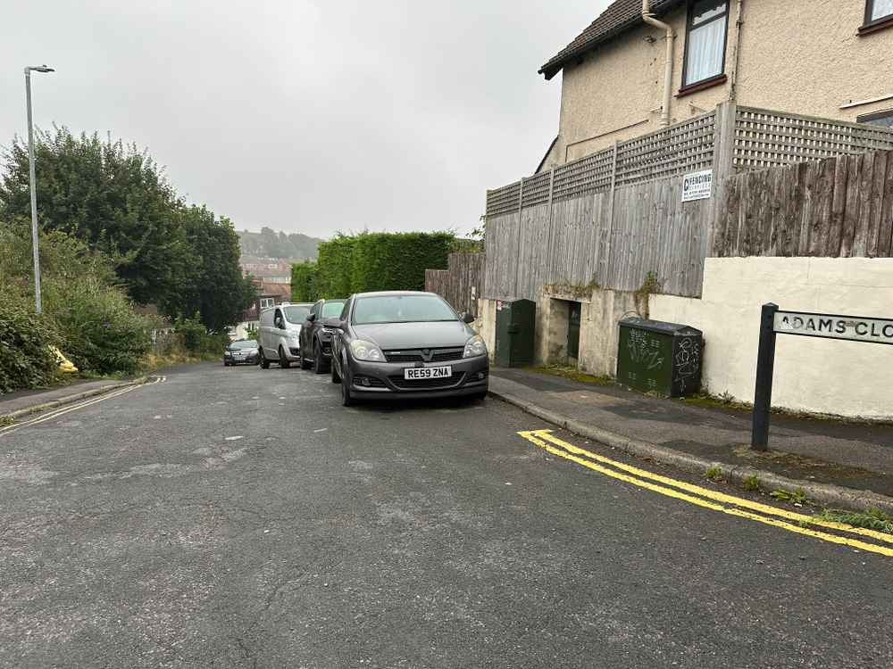 Photograph of RE59 ZNA - a Grey Vauxhall Astra parked in Hollingdean by a non-resident. The tenth of eleven photographs supplied by the residents of Hollingdean.