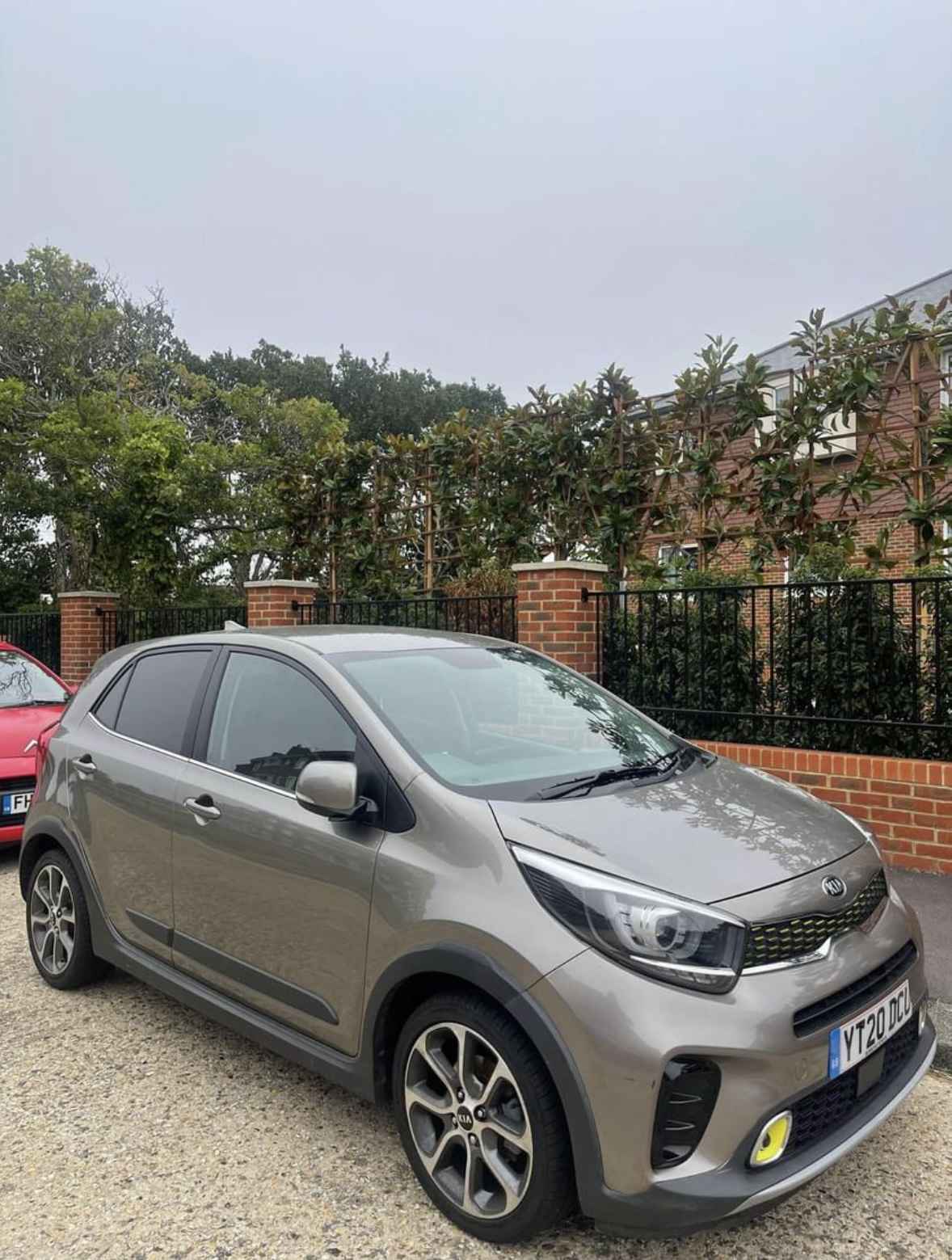 Photograph of YT20 DCU - a Grey Kia Picanto parked in Hollingdean by a non-resident and stored here whilst a dodgy car dealer attempts to sell it. The third of five photographs supplied by the residents of Hollingdean.